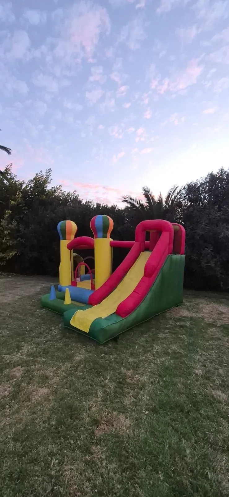 Castillo inflable vista lateral