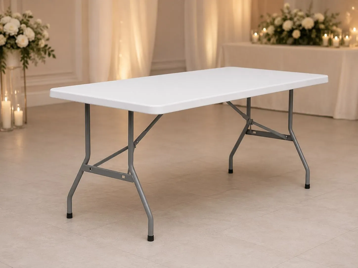 Mesa blanca para adultos